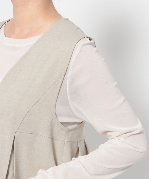 LOWRYS FARM（ローリーズファーム）の「ホップサックベスト 602813（ベスト・レディース・チャコールグレー/ブラウン/ベージュ・FREE）」の17枚目の写真