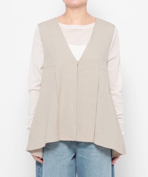 LOWRYS FARM（ローリーズファーム）の「ホップサックベスト 602813（ベスト・レディース・チャコールグレー/ブラウン/ベージュ・FREE）」の13枚目の写真