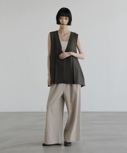 LOWRYS FARM（ローリーズファーム）の「ホップサックベスト 602813（ベスト・レディース・チャコールグレー/ブラウン/ベージュ・FREE）」の18枚目の写真