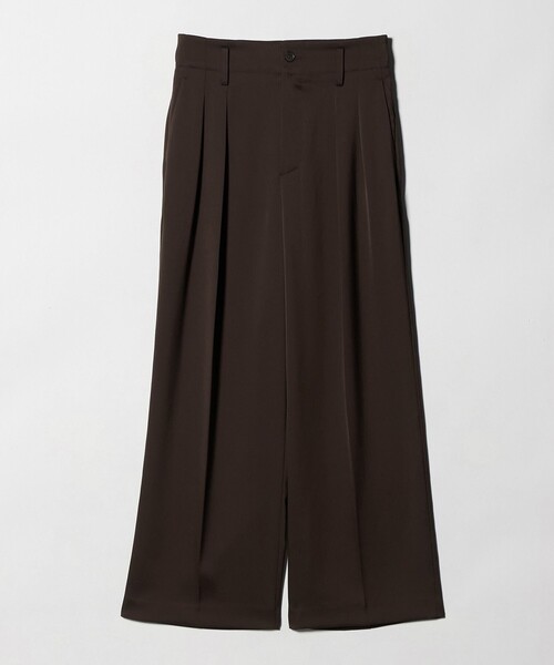 BEAUTY&YOUTH UNITED ARROWS（ビューティーアンドユースユナイテッドアローズ）の「ポリエステル ドレープ 2タック ワイドパンツ ウォッシャブル（その他パンツ・レディース・ブラック/ダークブラウン/オフホワイト・S/M/XS）」の11枚目の写真