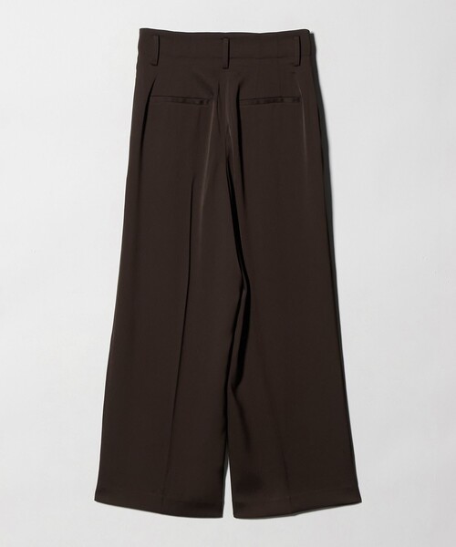 BEAUTY&YOUTH UNITED ARROWS（ビューティーアンドユースユナイテッドアローズ）の「ポリエステル ドレープ 2タック ワイドパンツ ウォッシャブル（その他パンツ・レディース・ブラック/ダークブラウン/オフホワイト・S/M/XS）」の12枚目の写真