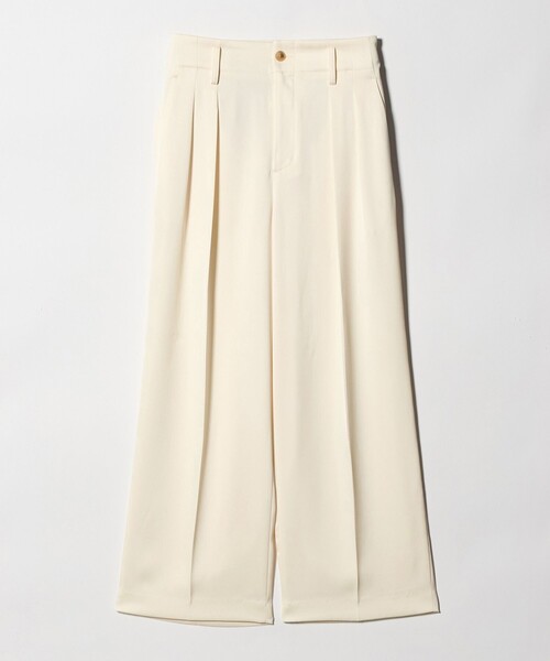 BEAUTY&YOUTH UNITED ARROWS（ビューティーアンドユースユナイテッドアローズ）の「ポリエステル ドレープ 2タック ワイドパンツ ウォッシャブル（その他パンツ・レディース・ブラック/ダークブラウン/オフホワイト・S/M/XS）」の19枚目の写真