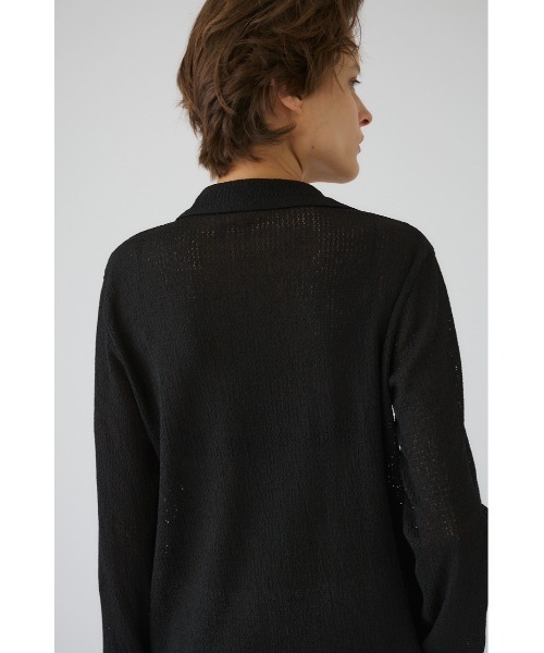 RIM.ARK(リムアーク)の「Sheer lace hook tops シアー レース ホック トップス(シャツ/ブラウス・レディース・ブラック/ホワイト/ダークブルー・FREE)」の15枚目の写真