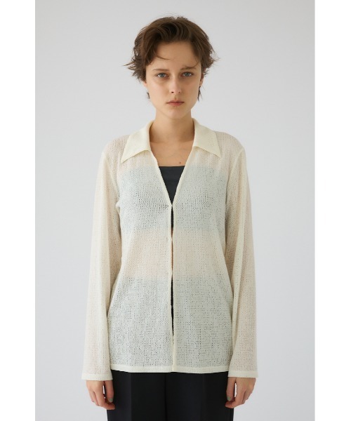 Sheer lace hook tops シアー レース ホック トップス（シャツ