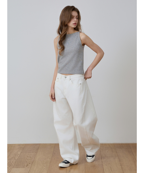 CCOMA(コンマ)の「CMJ06 バルーンカーブホワイトパンツ(デニムパンツ・レディース・その他・SMALL/MEDIUM/LARGE)」の5枚目の写真