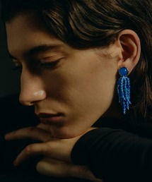 【IRIS 47】tarantella blue agate earring/タランテラ ブルーアゲート イヤリング BO251