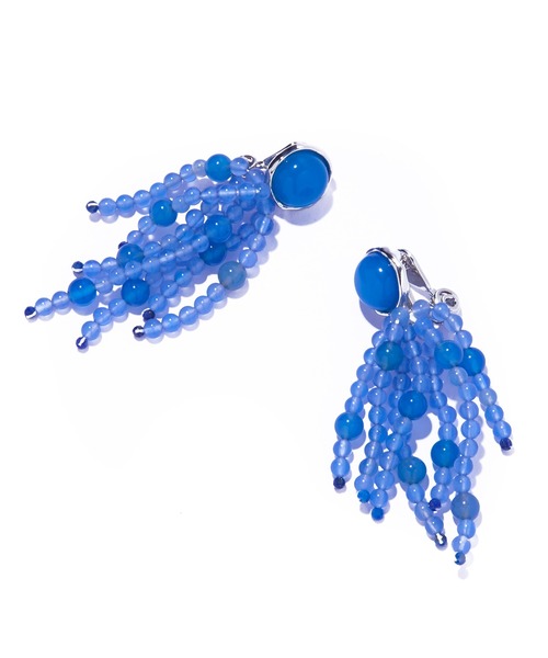 IRIS47(イリスフォーセブン)の「【IRIS 47】tarantella blue agate earring/タランテラ ブルーアゲート イヤリング BO251(イヤリング・レディース・ブルー・FREE)」の3枚目の写真