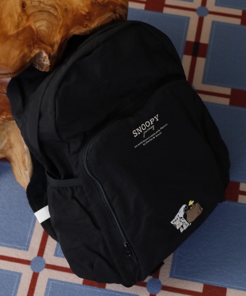 SNOOPY（スヌーピー）の「SNOOPY スヌーピー リュック 軽量 折りたたみ（バックパック/リュック・レディース・ブラック/グレー・FREE）」の4枚目の写真