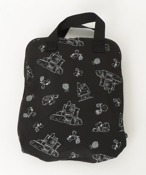 SNOOPY（スヌーピー）の「SNOOPY スヌーピー リュック 軽量 折りたたみ（バックパック/リュック・レディース・ブラック/グレー・FREE）」の17枚目の写真