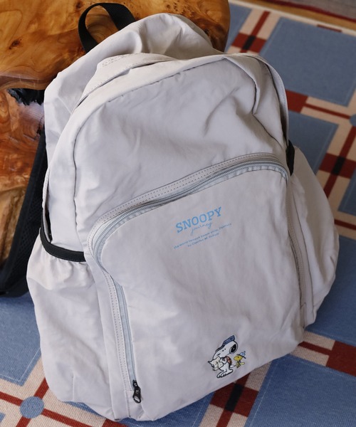SNOOPY（スヌーピー）の「SNOOPY スヌーピー リュック 軽量 折りたたみ（バックパック/リュック・レディース・ブラック/グレー・FREE）」の5枚目の写真