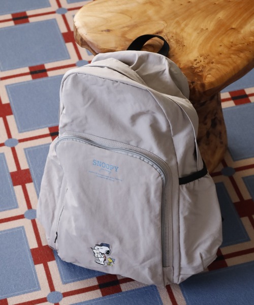 SNOOPY（スヌーピー）の「SNOOPY スヌーピー リュック 軽量 折りたたみ（バックパック/リュック・レディース・ブラック/グレー・FREE）」の6枚目の写真
