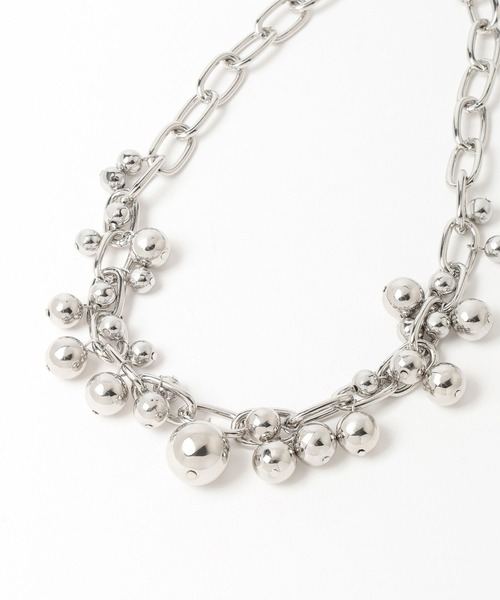 HARE（ハレ）の「メタルボールチェーンネックレス(HARE)（ネックレス・レディース・シルバー・FREE）」の5枚目の写真