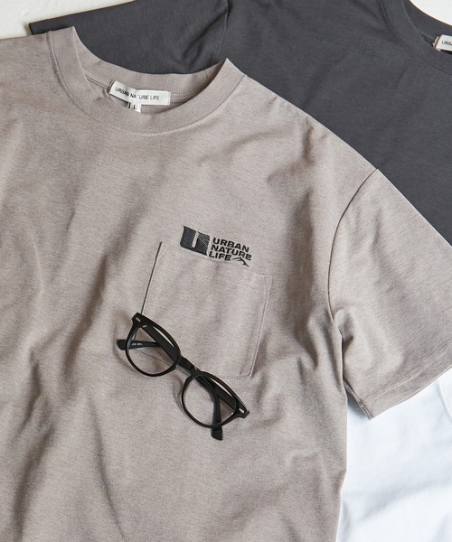 ikka(イッカ)の「【吸水速乾】URBAN NATURE LIFE アーバンネイチャーライフ ドライSP冷感トレT(Tシャツ/カットソー・メンズ・チャコール/グレイッシュベージュ/ホワイト/ネイビー・XL/L/M/S)」の3枚目の写真