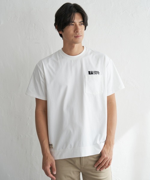 ikka(イッカ)の「【吸水速乾】URBAN NATURE LIFE アーバンネイチャーライフ ドライSP冷感トレT(Tシャツ/カットソー・メンズ・チャコール/グレイッシュベージュ/ホワイト/ネイビー・XL/L/M/S)」の9枚目の写真