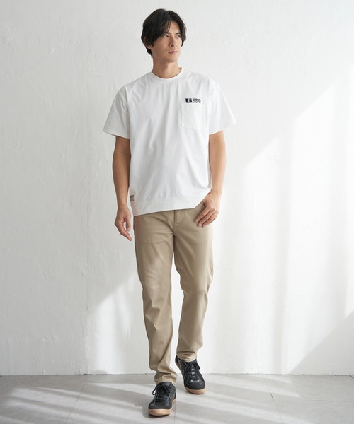 ikka(イッカ)の「【吸水速乾】URBAN NATURE LIFE アーバンネイチャーライフ ドライSP冷感トレT(Tシャツ/カットソー・メンズ・チャコール/グレイッシュベージュ/ホワイト/ネイビー・XL/L/M/S)」の10枚目の写真