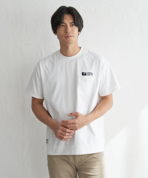 ikka(イッカ)の「【吸水速乾】URBAN NATURE LIFE アーバンネイチャーライフ ドライSP冷感トレT(Tシャツ/カットソー・メンズ・チャコール/グレイッシュベージュ/ホワイト/ネイビー・XL/L/M/S)」の5枚目の写真
