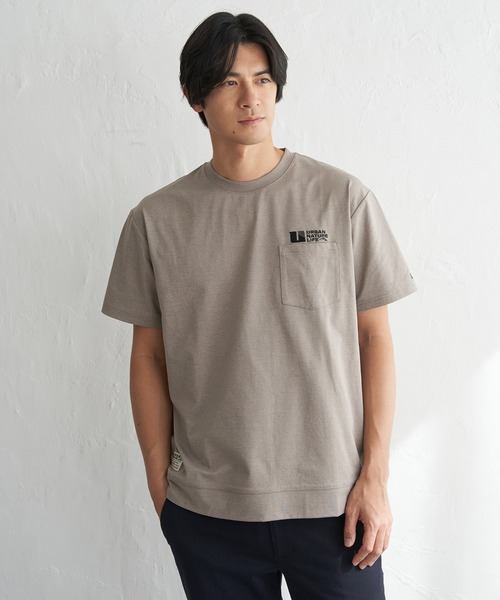 ikka(イッカ)の「【吸水速乾】URBAN NATURE LIFE アーバンネイチャーライフ ドライSP冷感トレT(Tシャツ/カットソー・メンズ・チャコール/グレイッシュベージュ/ホワイト/ネイビー・XL/L/M/S)」の8枚目の写真