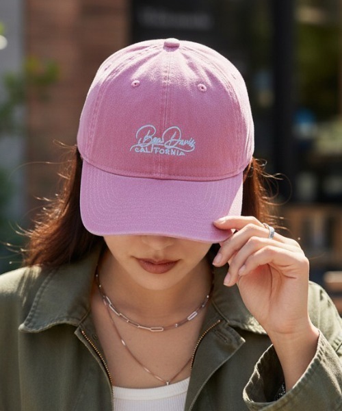 BEN DAVIS(ベンデイビス)の「PIGMENT BASIC CAP/ピグメントカラー ビンテージ風 刺繍(キャップ・メンズ・グレー系その他/ピンク系その他/ブラック系その他/パープル系その他/ブルー系その他・FREE)」の5枚目の写真