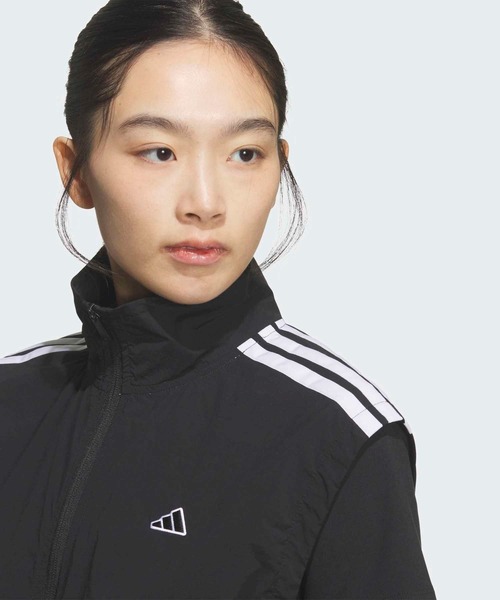 adidas(アディダス)の「スリーストライプス ウーブンベスト【adidas Golf/アディダスゴルフ】(ベスト・レディース・ブラック/ホワイト・X-LARGE/SMALL/MEDIUM/LARGE/X-SMALL)」の8枚目の写真