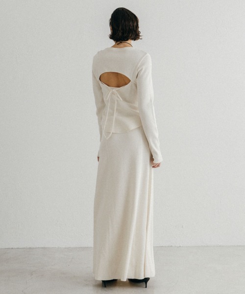 CREDONA（クレドナ）の「THERMAL SKIRT/サーマルスカート（スカート・レディース・アイボリー/グレー・FREE）」の14枚目の写真