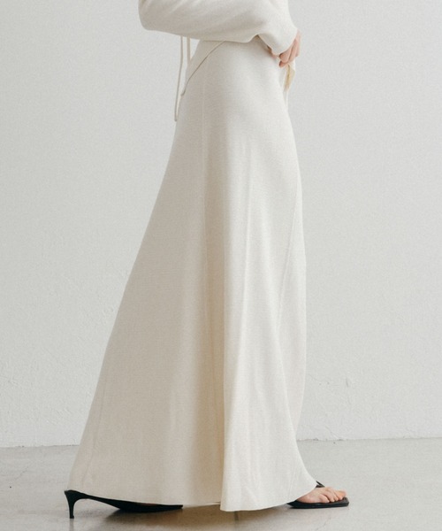 CREDONA（クレドナ）の「THERMAL SKIRT/サーマルスカート（スカート・レディース・アイボリー/グレー・FREE）」の16枚目の写真