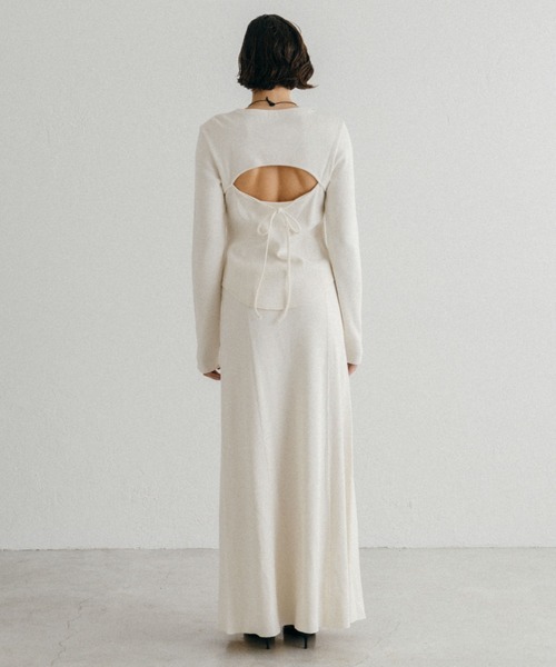 CREDONA（クレドナ）の「THERMAL SKIRT/サーマルスカート（スカート・レディース・アイボリー/グレー・FREE）」の19枚目の写真