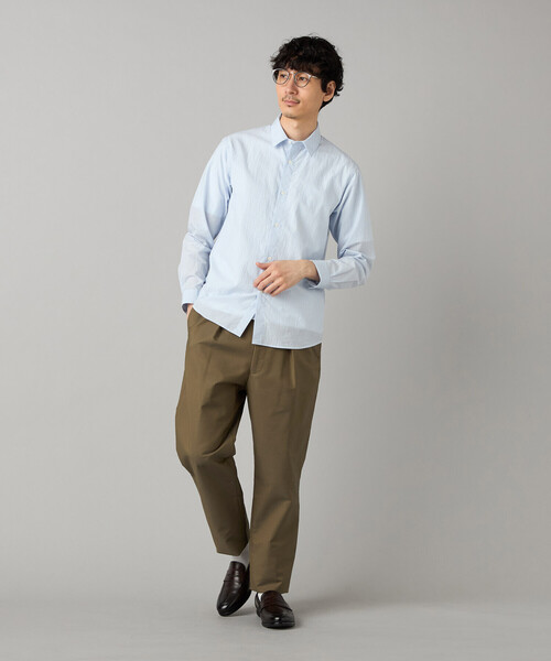 COMME CA MEN(コムサメン)の「タイプライター ストライプ レギュラーカラーシャツ(シャツ/ブラウス・メンズ・サックスブルー/ピンク・S/M/L)」の11枚目の写真