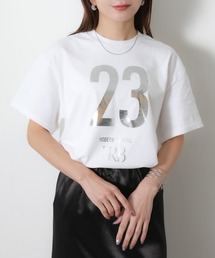 アソートシルバープリント半袖Tシャツ【箔/ラメグリッター】