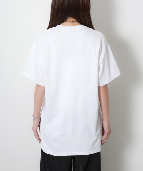 Riberry（リベリー）の「アソートシルバープリント半袖Tシャツ【箔/ラメグリッター】（Tシャツ/カットソー・レディース・B/A/C/D/E・MEDIUM）」の6枚目の写真