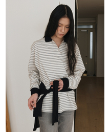 MINIMAL COLLARED T-SHIRT BLACK