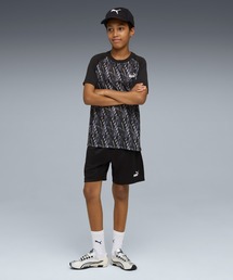 PUMA（プーマ）の「PUMA プーマ ボーイズ TAD ESS AOP ポリ Tシャツ アンド ショートパンツ セット（ジャージ）」