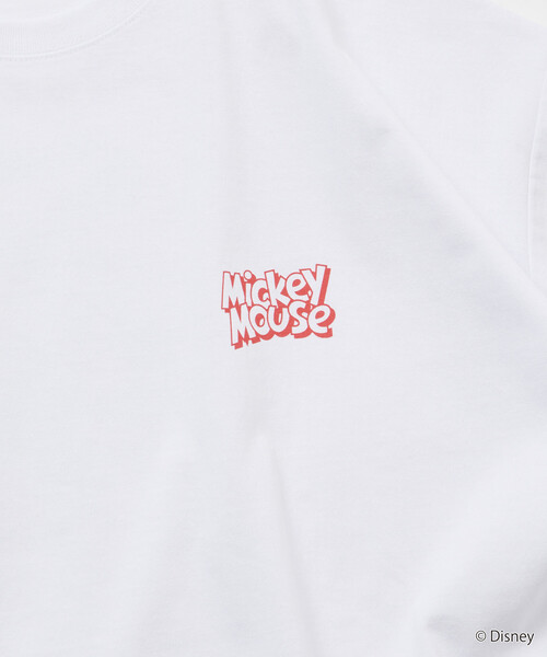 FREAK'S STORE(フリークスストア)の「限定展開 DISNEY/ディズニー/ミッキーマウス /モノクロ バックプリント クルーネック Tシャツ/Drew Paint(Tシャツ/カットソー・メンズ・スミクロ/ネイビー/ホワイト/ピンク・SMALL/MEDIUM/LARGE)」の12枚目の写真