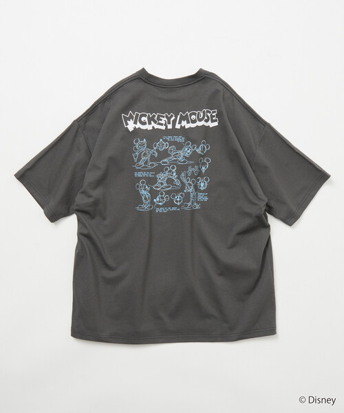 FREAK'S STORE(フリークスストア)の「限定展開 DISNEY/ディズニー/ミッキーマウス /モノクロ バックプリント クルーネック Tシャツ/Drew Paint(Tシャツ/カットソー・メンズ・スミクロ/ネイビー/ホワイト/ピンク・SMALL/MEDIUM/LARGE)」の13枚目の写真