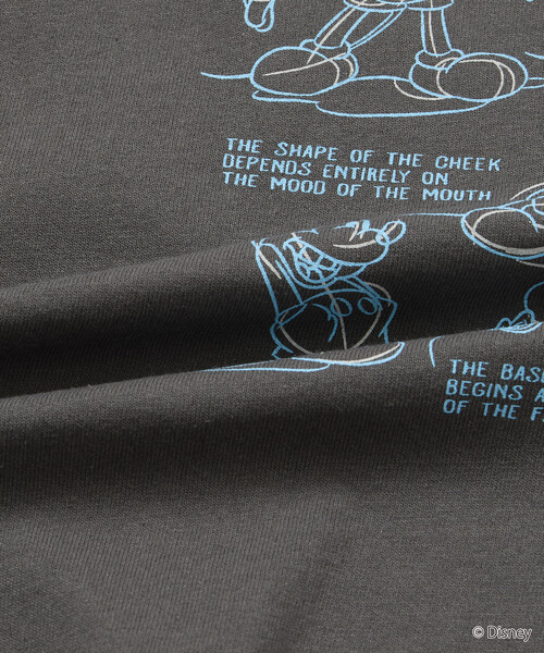 FREAK'S STORE(フリークスストア)の「限定展開 DISNEY/ディズニー/ミッキーマウス /モノクロ バックプリント クルーネック Tシャツ/Drew Paint(Tシャツ/カットソー・メンズ・スミクロ/ネイビー/ホワイト/ピンク・SMALL/MEDIUM/LARGE)」の14枚目の写真
