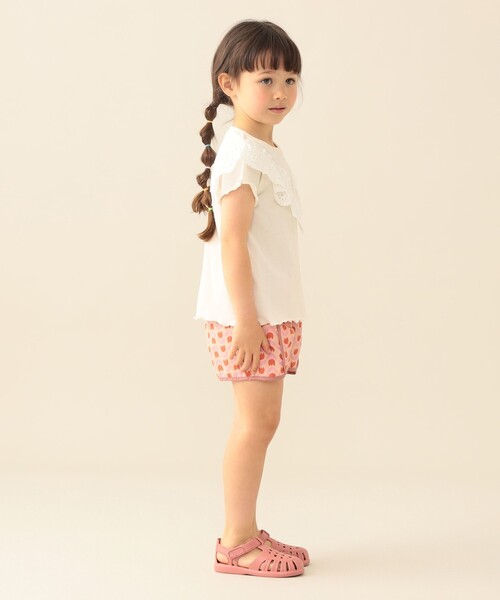 BEAMS mini(ビームスミニ)の「水陸両用 ガール ショートパンツ 2026SS(撥水)外遊び 丈夫 キッズ 定番 人気 レジャー キャンプ(その他パンツ・キッズ・ピンク/クリーム・100/140/130/120/110/90)」の5枚目の写真