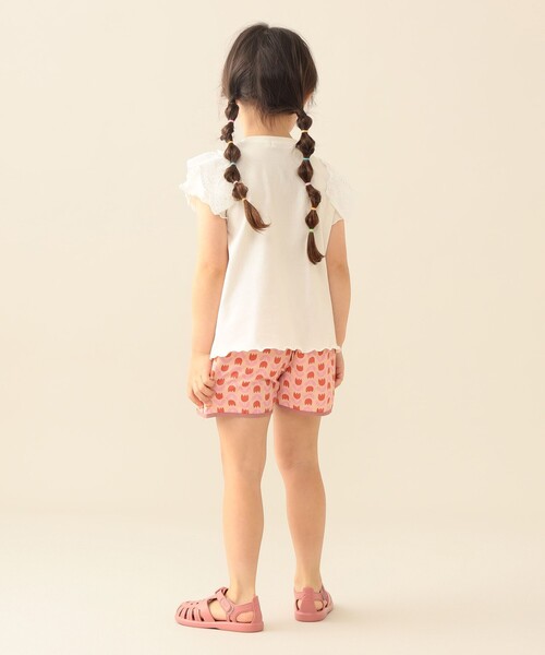 BEAMS mini(ビームスミニ)の「水陸両用 ガール ショートパンツ 2026SS(撥水)外遊び 丈夫 キッズ 定番 人気 レジャー キャンプ(その他パンツ・キッズ・ピンク/クリーム・100/140/130/120/110/90)」の6枚目の写真