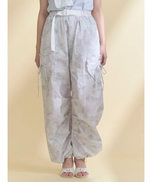 merry jenny（メリージェニー）の「フリルミリタリーカーゴパンツ（カーゴパンツ・レディース・その他1/ピンク/ライトブルー・FREE）」の5枚目の写真