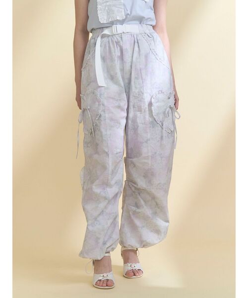 merry jenny（メリージェニー）の「フリルミリタリーカーゴパンツ（カーゴパンツ・レディース・その他1/ピンク/ライトブルー・FREE）」の6枚目の写真