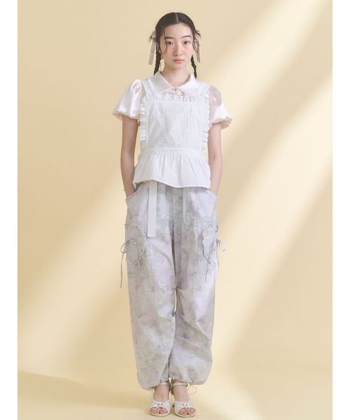 merry jenny（メリージェニー）の「フリルミリタリーカーゴパンツ（カーゴパンツ・レディース・その他1/ピンク/ライトブルー・FREE）」の16枚目の写真