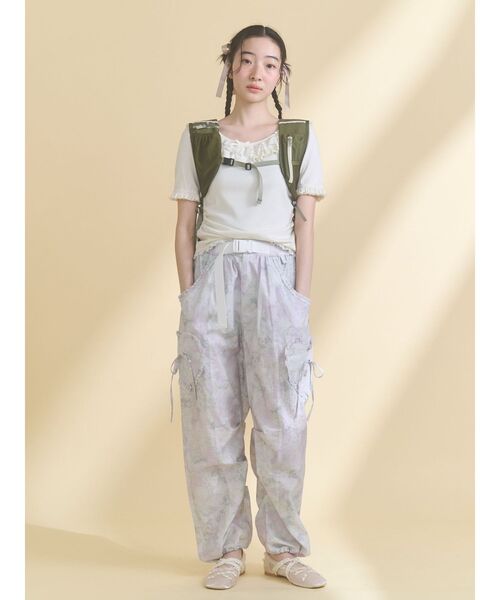 merry jenny（メリージェニー）の「フリルミリタリーカーゴパンツ（カーゴパンツ・レディース・その他1/ピンク/ライトブルー・FREE）」の18枚目の写真