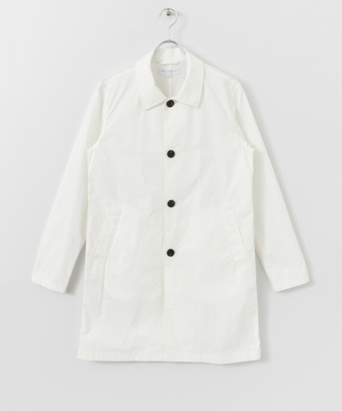 URBAN RESEARCH（アーバンリサーチ）の「UR コットンストレッチタイプライターコート（ステンカラーコート・メンズ・オフホワイト/カーキ/ベージュ/ネイビー・MEDIUM/LARGE）」の19枚目の写真