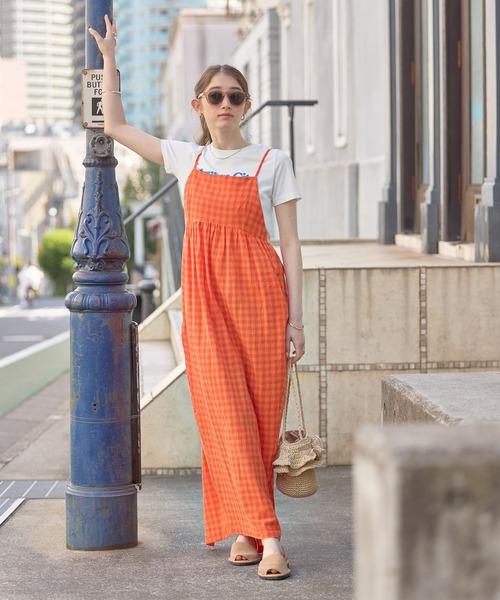 GEORGE'S(ジョージズ)の「チェックコクーンキャミワンピース(ワンピース・レディース・オレンジ/ブルー・SMALL/MEDIUM)」の20枚目の写真