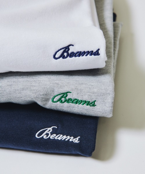 BEAMS(ビームス)の「ベーシックフィット ワンポイント Tシャツ(Tシャツ/カットソー・メンズ・ネイビー/ホワイト/グレー系その他・SMALL/X-LARGE/LARGE/MEDIUM/XX-LARGE)」の4枚目の写真