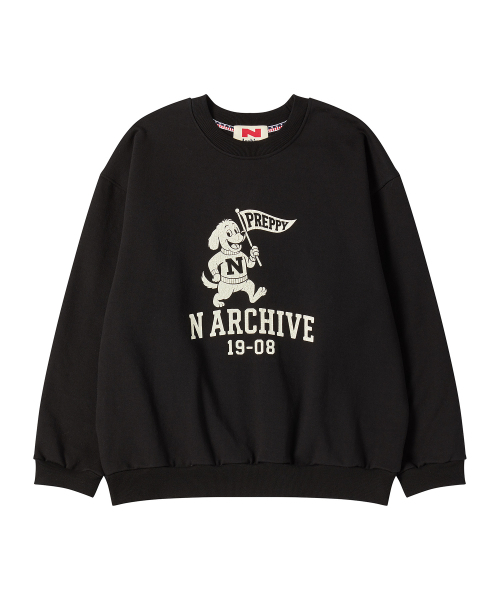 Beyond Closet（-）の「[コレクションライン] ヴィンテージカレッジロゴスウェットシャツ ブラック（スウェット・メンズ・その他・LARGE/MEDIUM）」の2枚目の写真