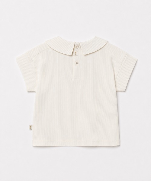 moimoln（モイモルン）の「マリンボーダーミニカラー半袖Tシャツ（Tシャツ/カットソー・キッズ・ブルー/アイボリー・80ｃｍ/90cm/100cm/110cm/120cm/130cm）」の15枚目の写真