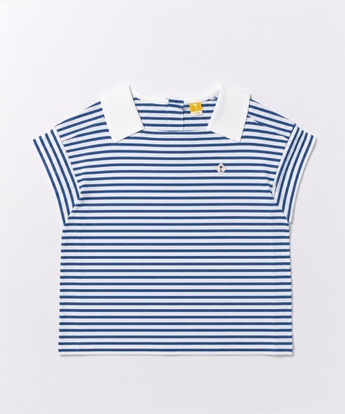 moimoln（モイモルン）の「マリンボーダーミニカラー半袖Tシャツ（Tシャツ/カットソー・キッズ・ブルー/アイボリー・80ｃｍ/90cm/100cm/110cm/120cm/130cm）」の13枚目の写真