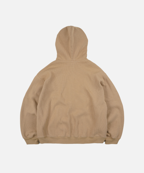 FRIZMWORKS(フリズムワークス)の「WAFFLE HOOD ZIP UP PARKA _ BEIGE(パーカー・メンズ・その他・SMALL/MEDIUM/LARGE/X-LARGE)」の2枚目の写真