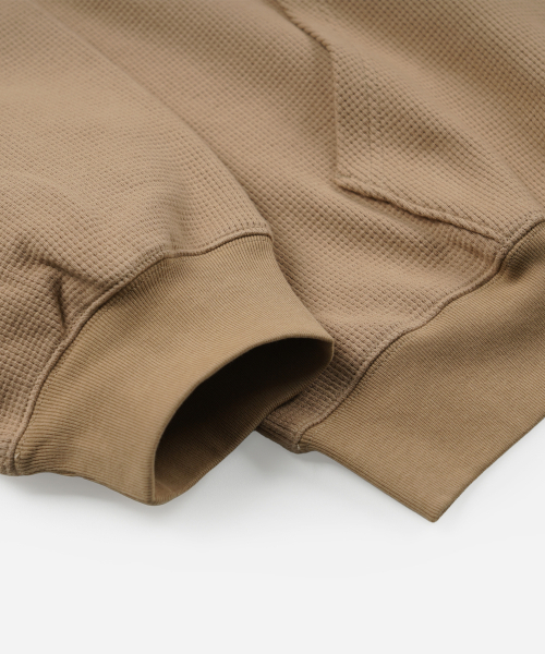 FRIZMWORKS(フリズムワークス)の「WAFFLE HOOD ZIP UP PARKA _ BEIGE(パーカー・メンズ・その他・SMALL/MEDIUM/LARGE/X-LARGE)」の4枚目の写真