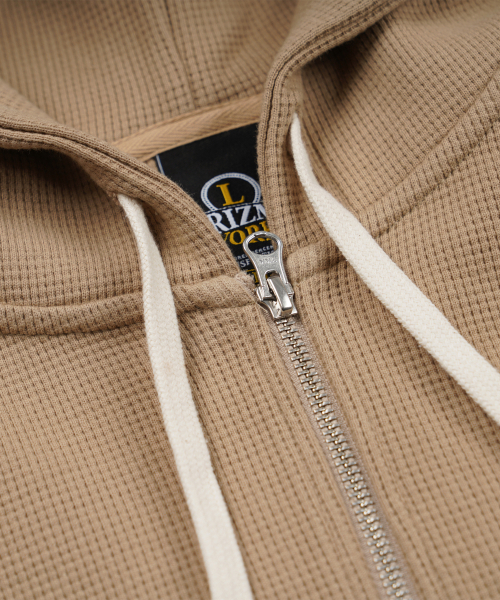 FRIZMWORKS(フリズムワークス)の「WAFFLE HOOD ZIP UP PARKA _ BEIGE(パーカー・メンズ・その他・SMALL/MEDIUM/LARGE/X-LARGE)」の5枚目の写真