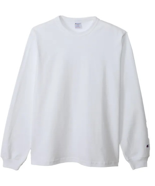 Champion(チャンピオン)の「Champion/チャンピオン/LONG SLEEVE T-SHORT(Tシャツ/カットソー・メンズ・ホワイト/ブラック/グレー・XL/M/L)」の2枚目の写真